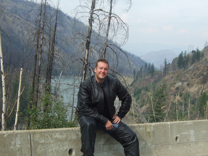 At a rest stop north of Kamloops.  Pretty dry around here