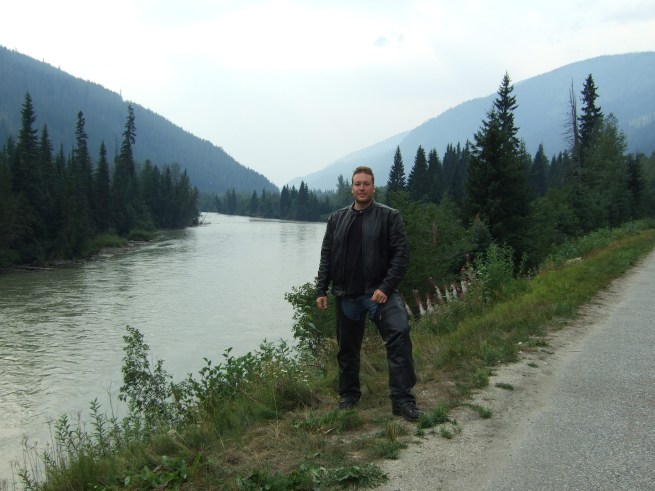 Taking a break on the Yellowhead #5 just south of Valemount