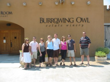 The 2008 wine tour gang at Burrowing Owl.  This pic makes me look like a total tagalong.  