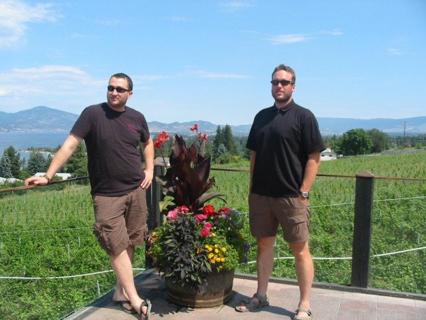 Scott and I at Summerhill Winery