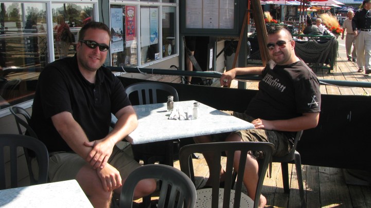 Chilling at Steveston with Scott