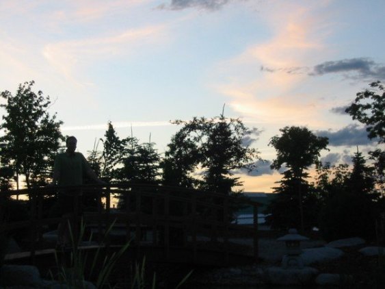 In a Japanese Garden in Creston. Found this on my way to the pub.