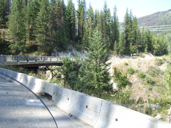 A bridge along the Needles- Cherryville highway