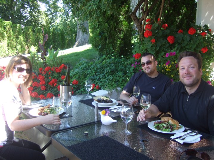 Having lunch at Cedar Creek