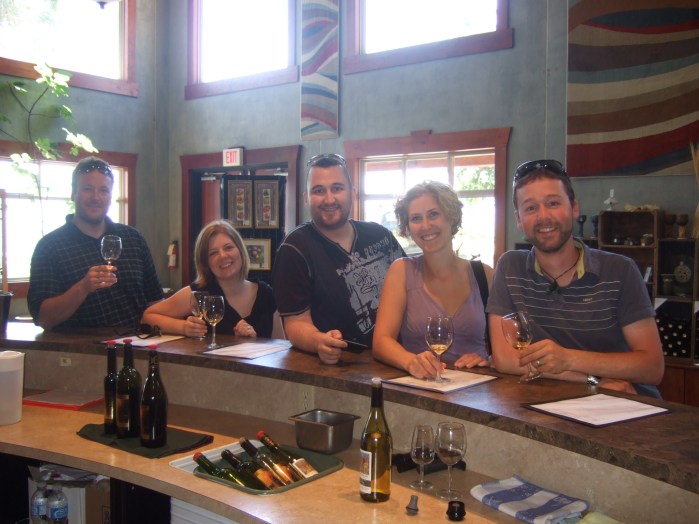 Scott & Gill, Ryan & Katherine, and I at Little Straw