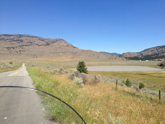 The White Lake Road...to the left is the White Lake