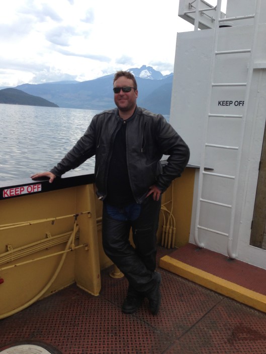 Digging the vibe on the ferry