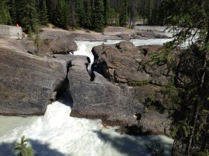 The natural bridge in Yoho National Park