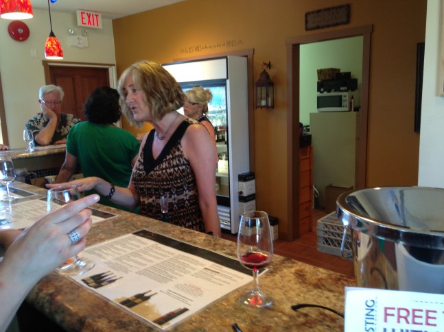 After Mission Hill it was Quail's Gate, Little Straw, and then Mount Boucherie.  This is their tasting room.