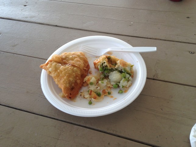 We ate MANY samosas.  For some reason all of the orchards sell them. 