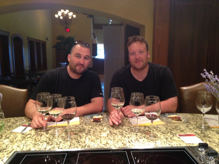 At Hester Creek's tasting bar