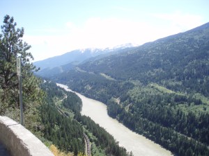 The Fraser Canyon north of Hope