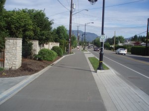New walking path for my morning walks in Kelowna