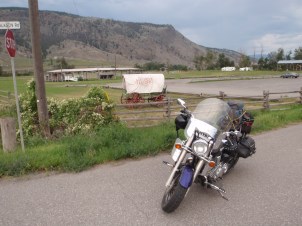 At the highway junction north of Cache Creek
