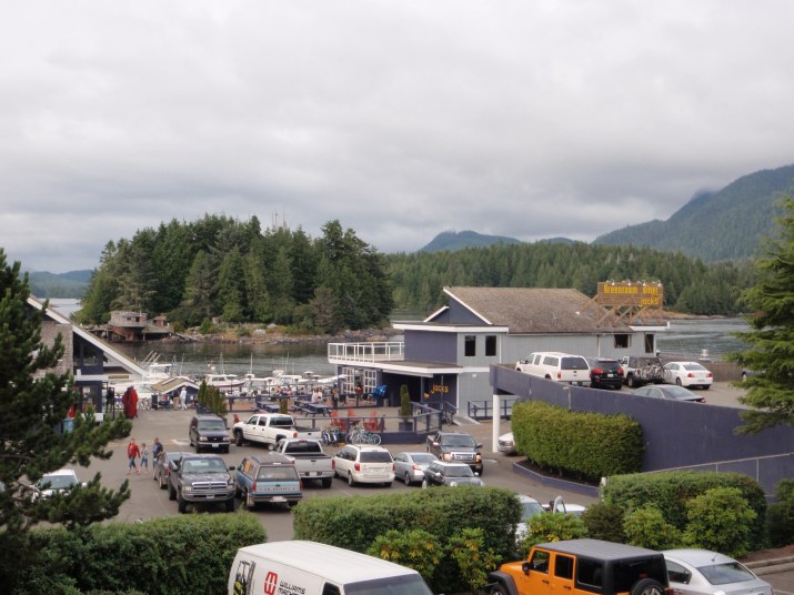 The view from my motel room in Tofino