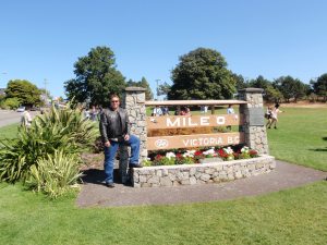 The western terminus of the Transcanada Highway