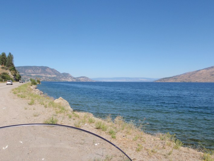 The view on Hwy 97 between Penticton and Kelowna looks like this the whole way