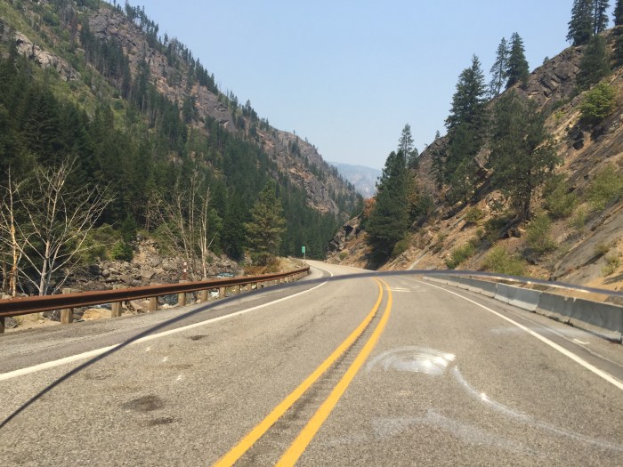 This was the view for most of the way through the Cascades.