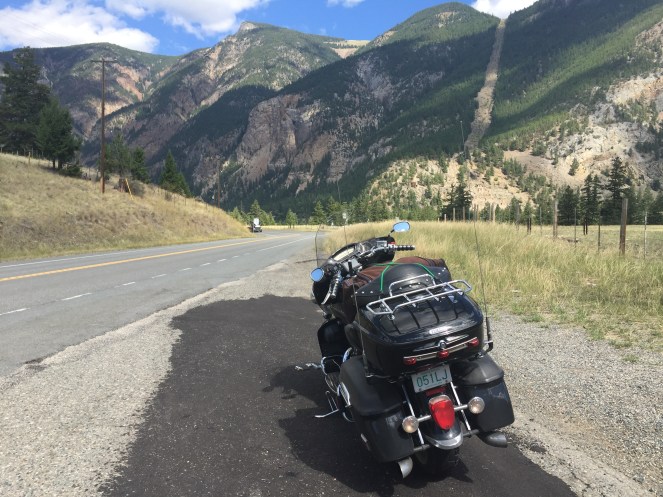 At Hedley in the Similkameen Valley.  Those are abandoned gold mines up there. 