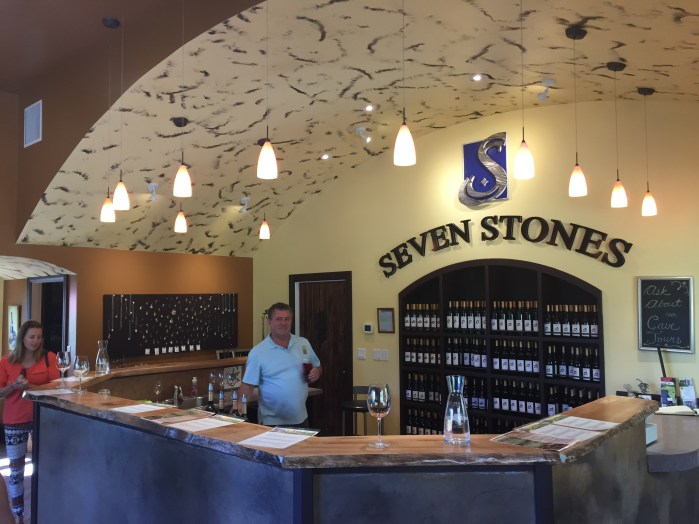 Seven Stones expanded and renovated their Tasting Room this past year. 