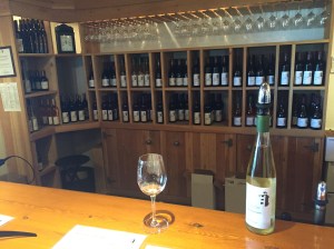 The tasting bar at Hillside